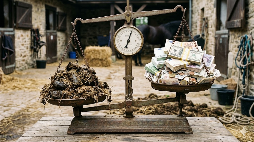 A CFO scrutinizing a vendor's business case across a boardroom table